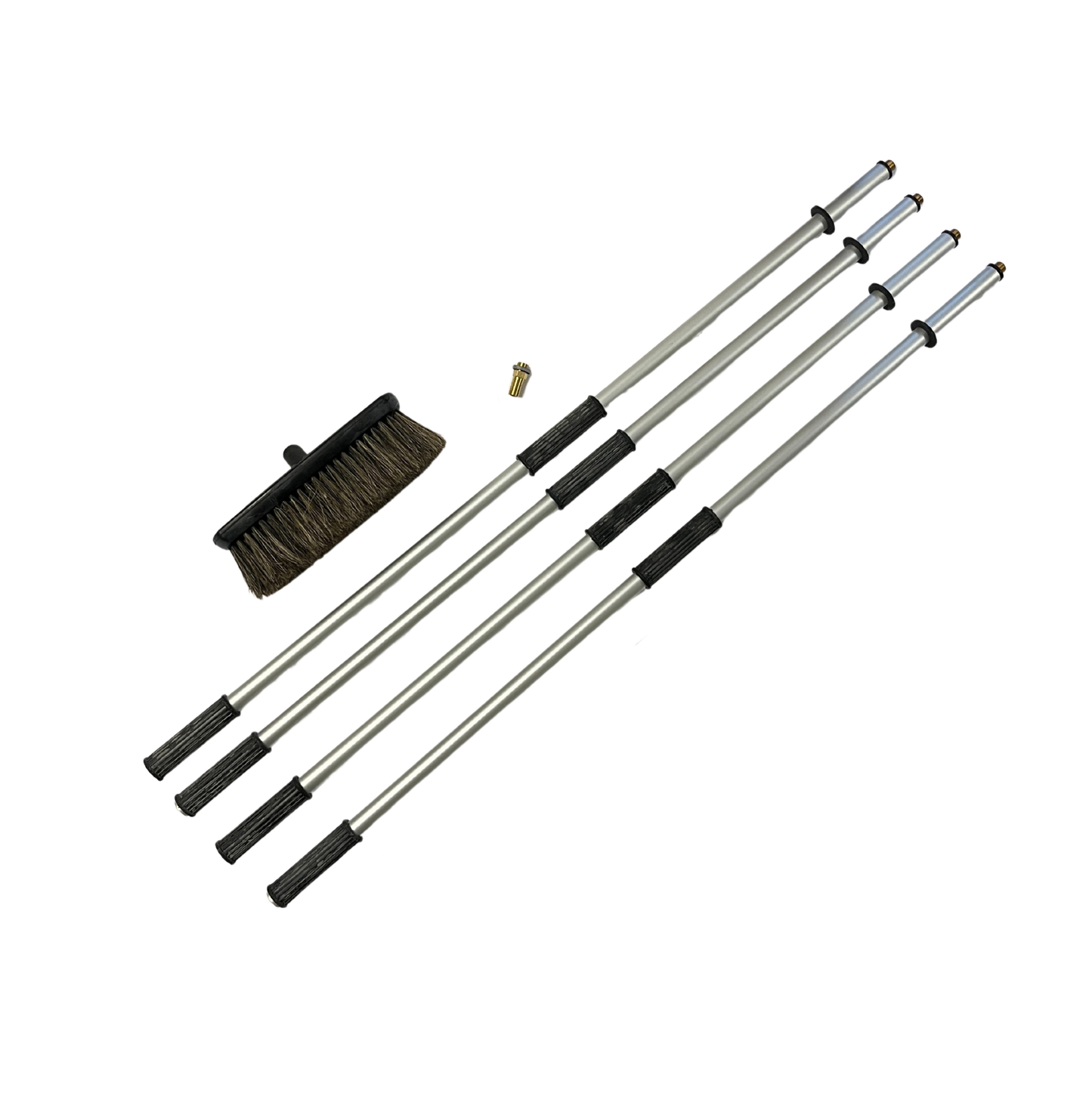 Profi Naturhaar Auto-Waschbürste 4m 6tlg. mit 1/2" Tülle für Autowäsche