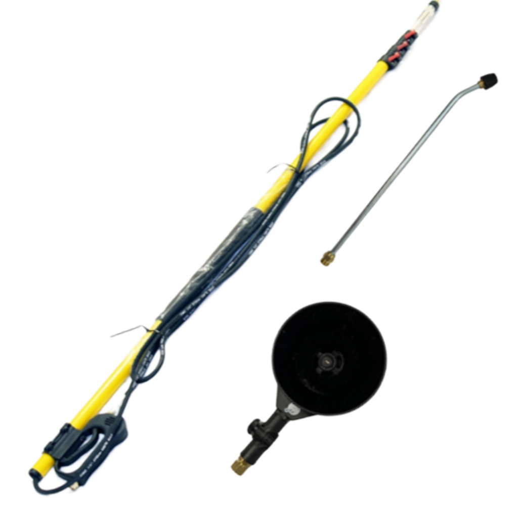 Teleskop-Strahlrohr + rot. Waschbürste 1,6m -7,4m Nilfisk MH MC Neptune Poseidon Booster Contractor KEW