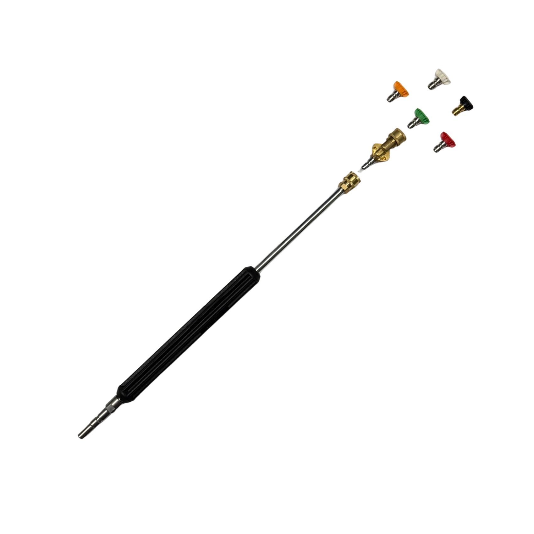 0,5-2,0m Lanze + 45° Knickgelenk + 5 Düsen für Kränzle Hochdruckreiniger mit System D12