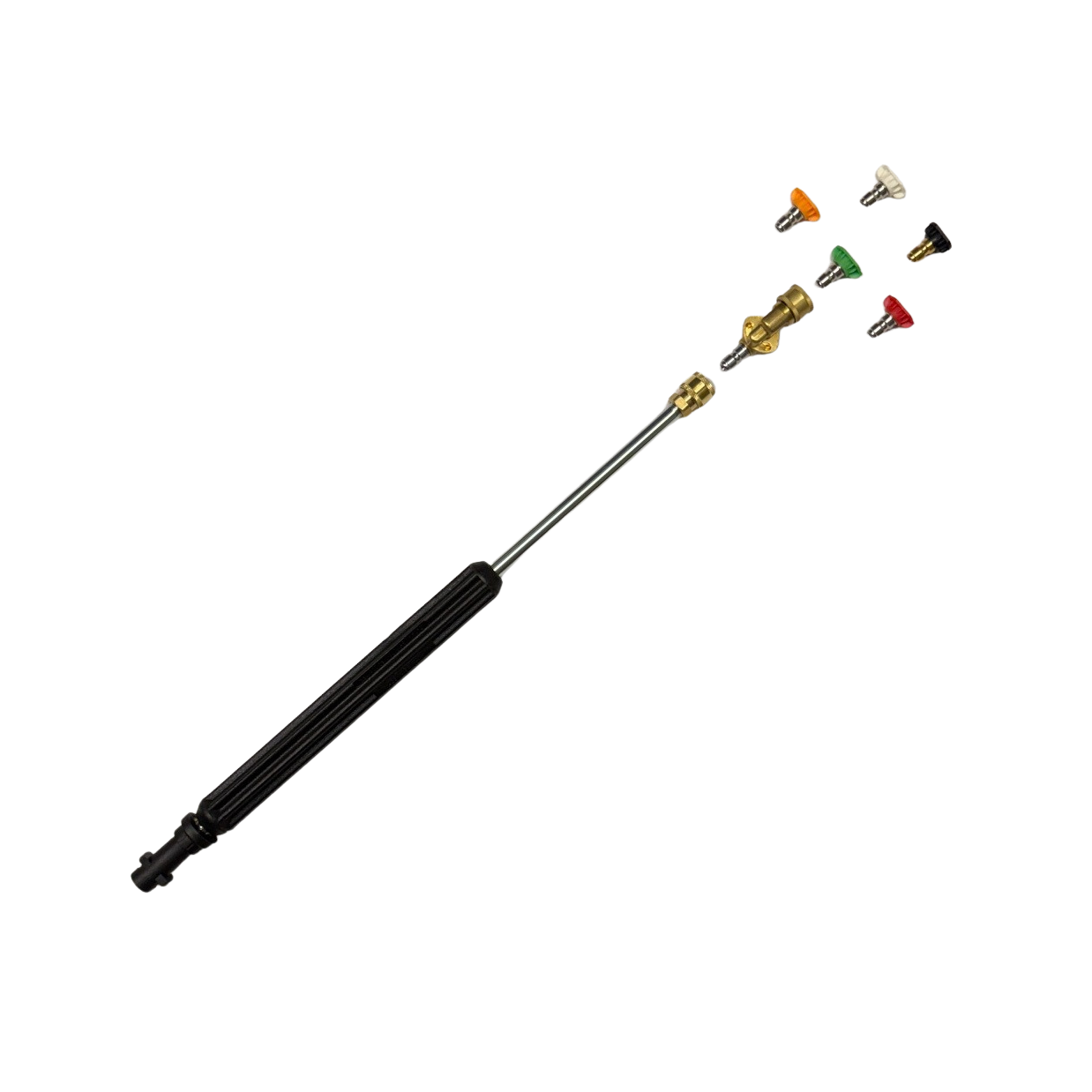 0,5-2,0m Lanze + 45° Knickgelenk + 5 Düsen für Kärcher K2 K3 K4 K5 K6 K7 Hochdruckreiniger