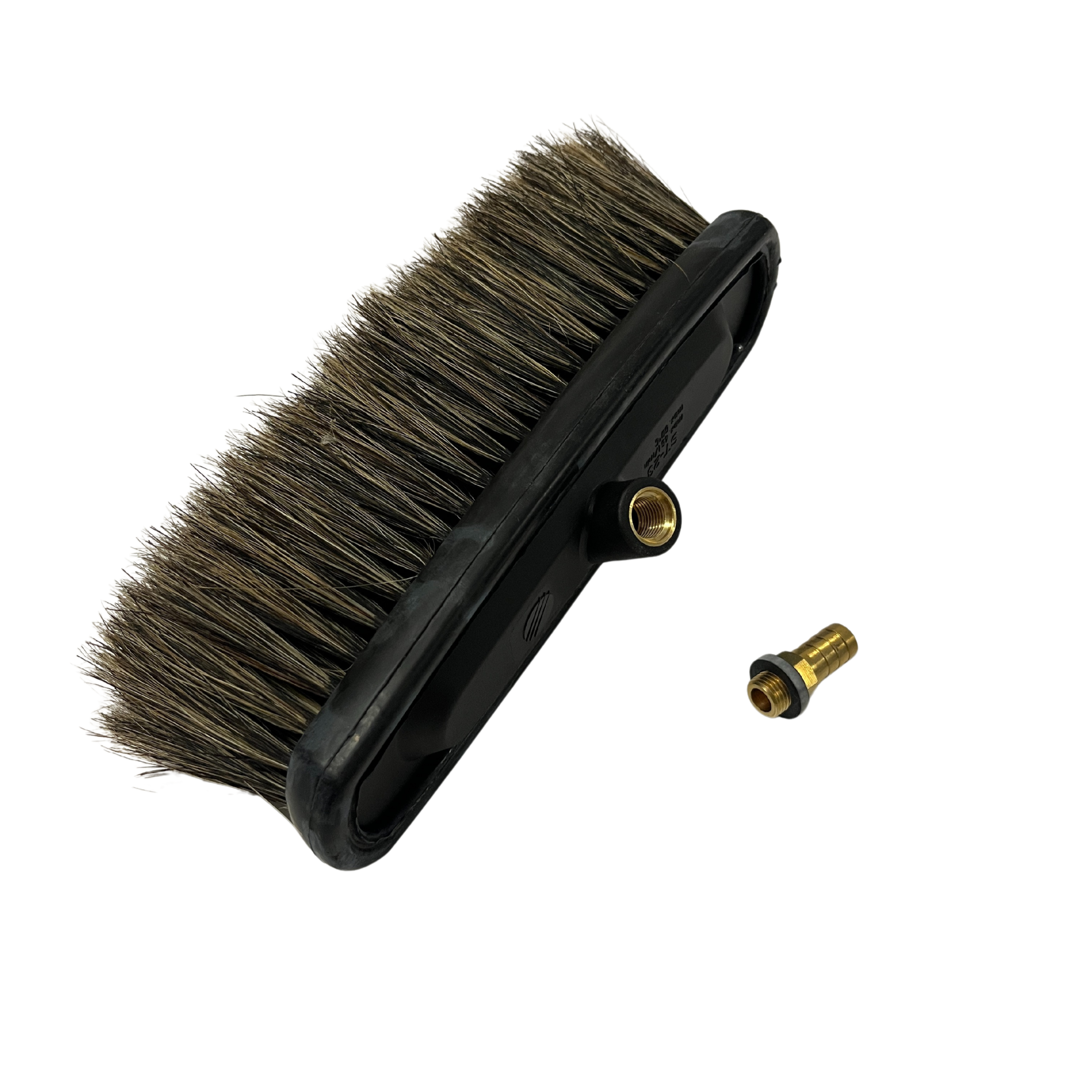 Naturhaar Solarwaschbürste Photovoltaik - Waschbürste 1m 3tlg. mit 1/2" Schlauchtülle