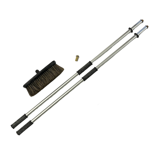 Profi Naturhaar Auto-Waschbürste 2m 4tlg. mit 1/2" Tülle für Autowäsche