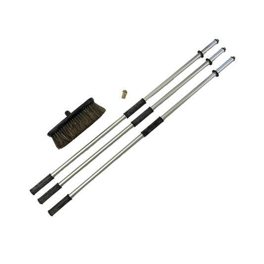 Profi Naturhaar Auto-Waschbürste 3m 5tlg. mit 1/2" Tülle für Autowäsche