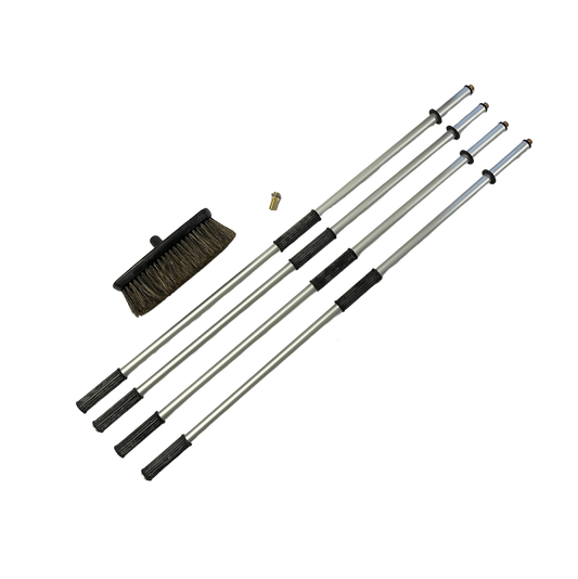 Profi Naturhaar Auto-Waschbürste 4m 6tlg. mit 1/2" Tülle für Autowäsche