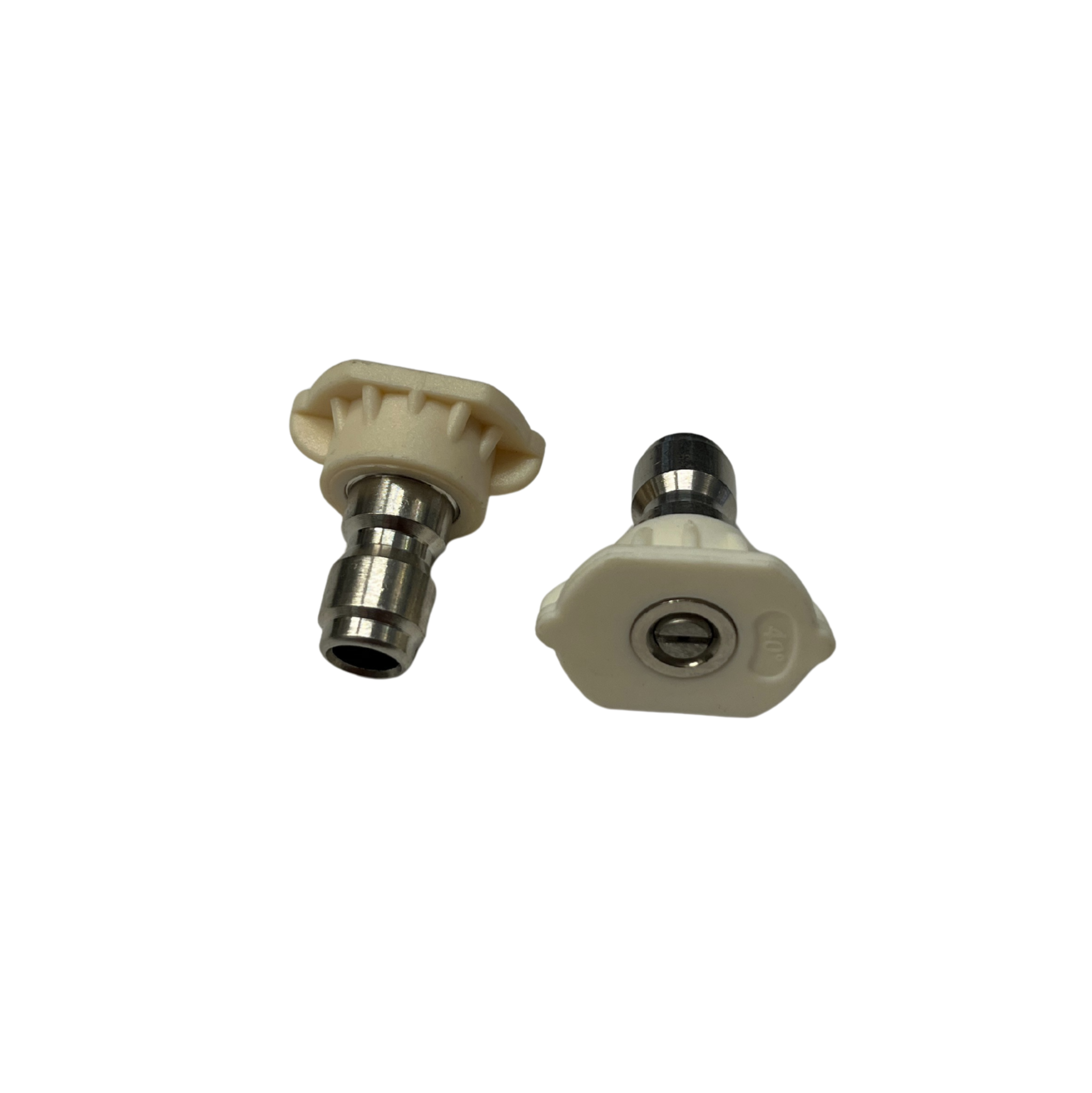 40° Schnellwechsel-Hochdruckdüse 11mm HD Düse weiß für Hochdruckreiniger Schnellwechselkupplung