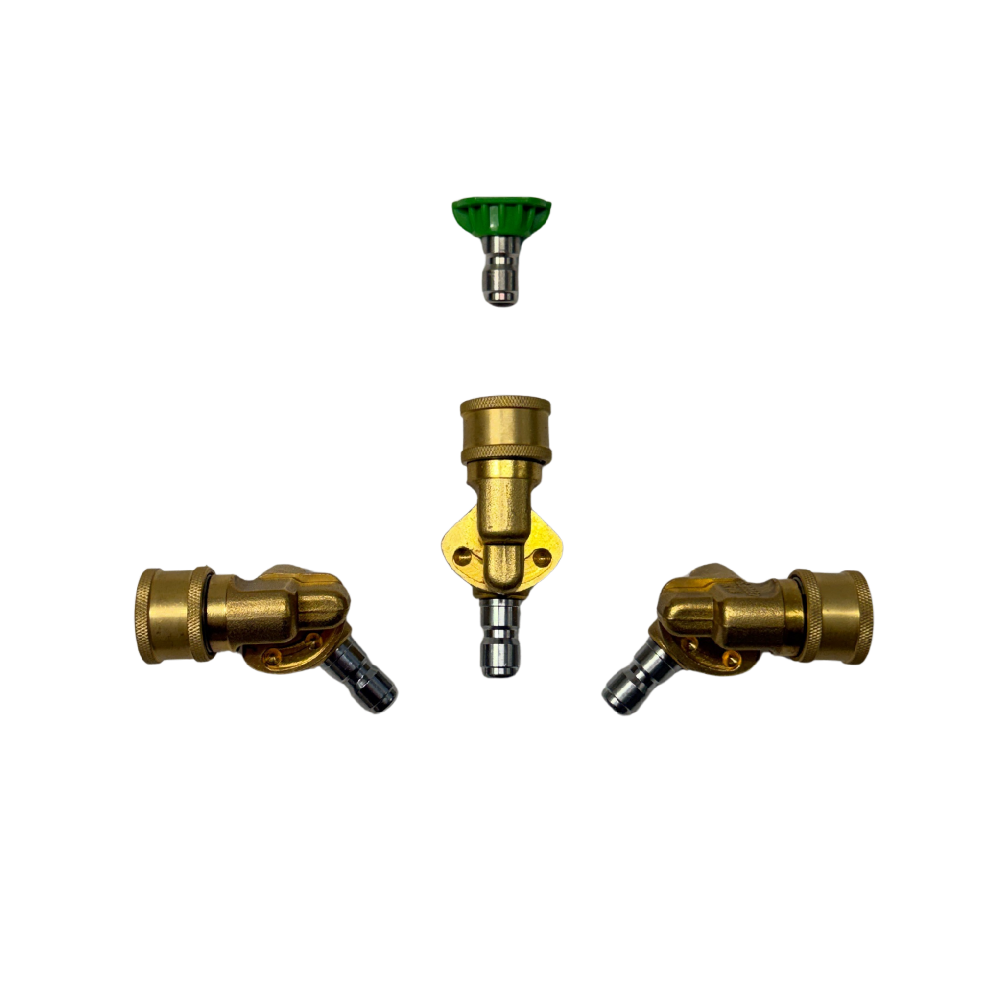 3-Stufen 45° Knickgelenk + Düse für Hochdruckreinigerlanze mit Schnellwechselkupplung
