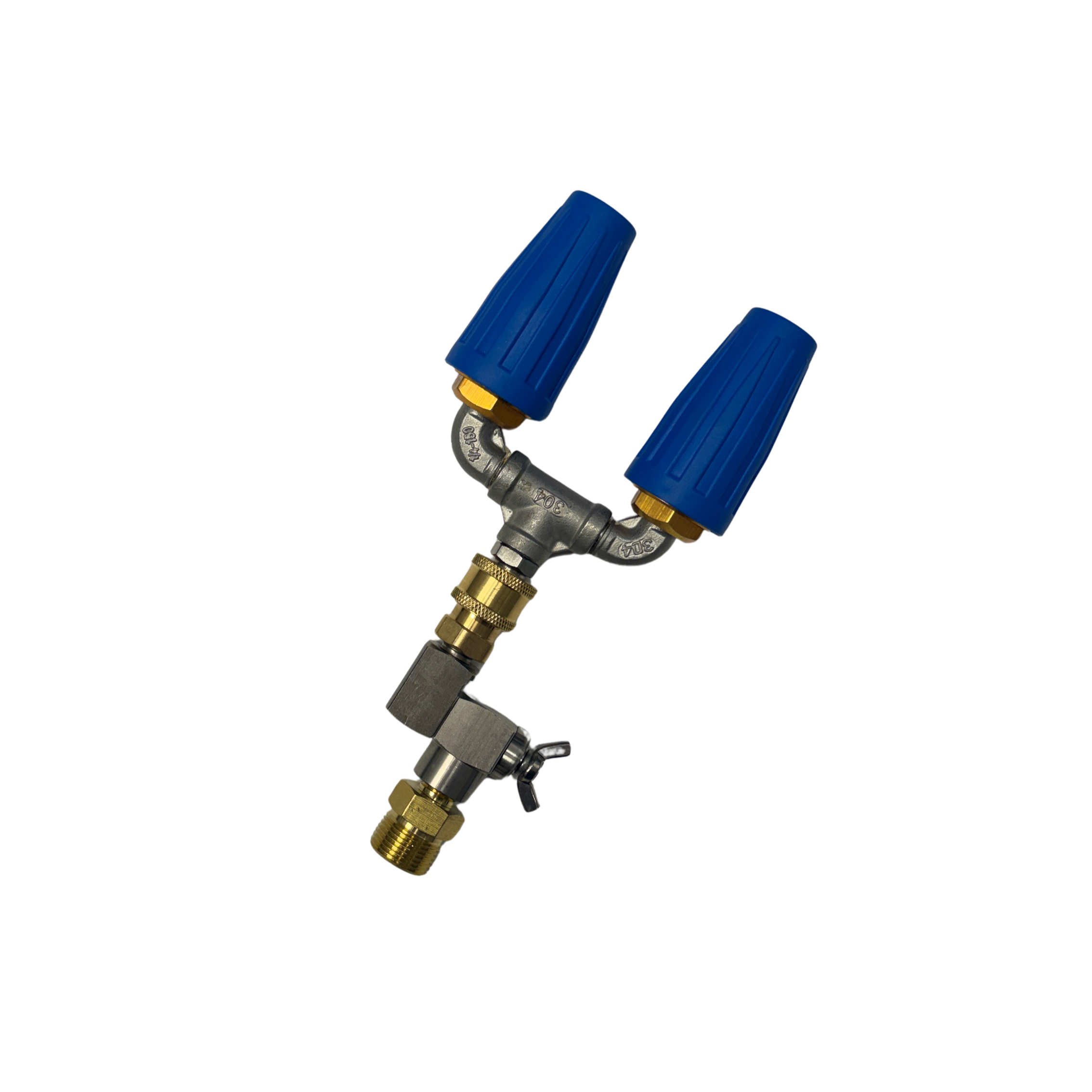 240° Knickgelenk M22AG + Doppel-Dreckfräse für Kärcher Kränzle Nilfisk Teleskoplanzen Hochdrucklanzen