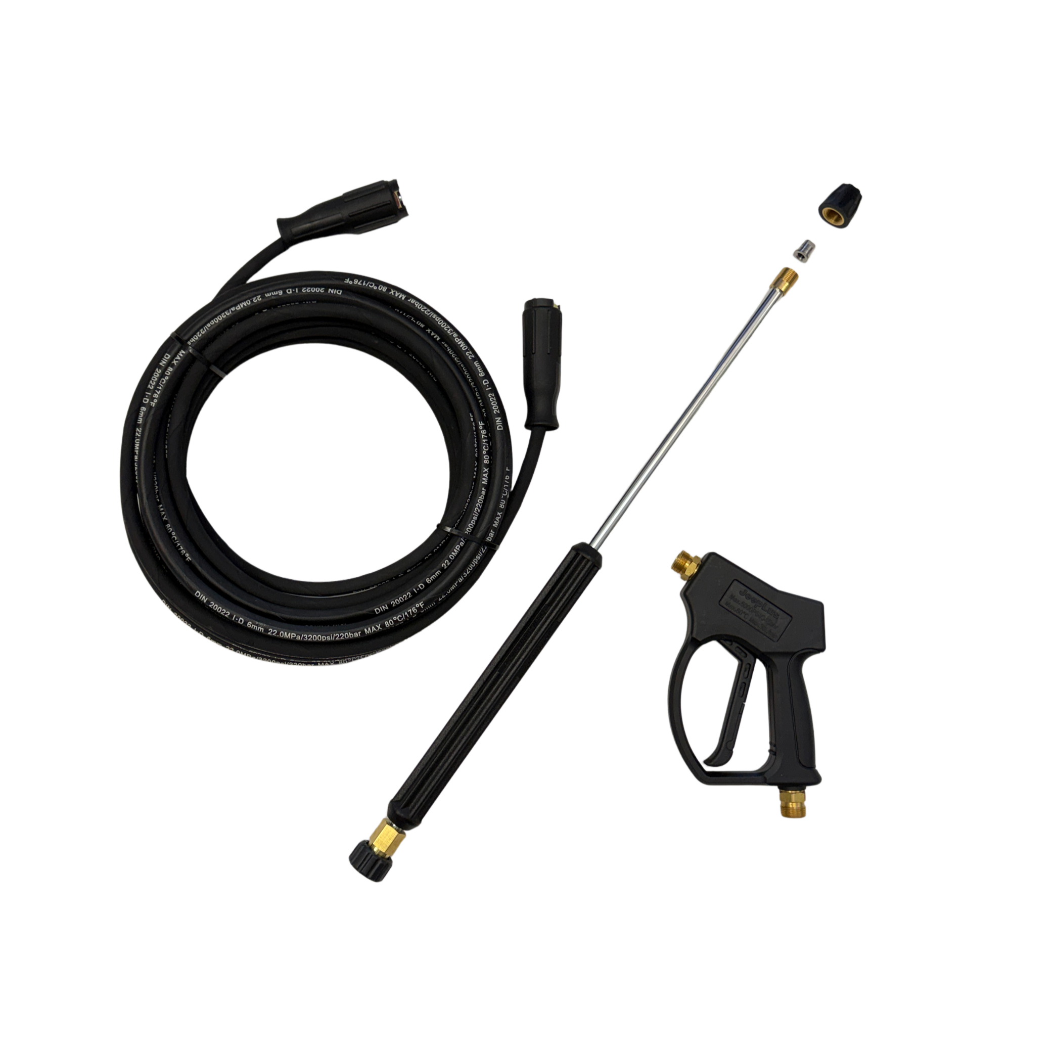15m Schlauch + Pistole 345 Bar + 1m Lanze + Düse Kränzle u. Kärcher HD HDS Hochdruckreiniger