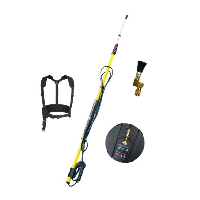 2,1-7,4m Teleskoplanze + Wandreiniger + Gurt + Knickgelenk für Stihl RE 500 520 530 550 560 580 640 660 840 W