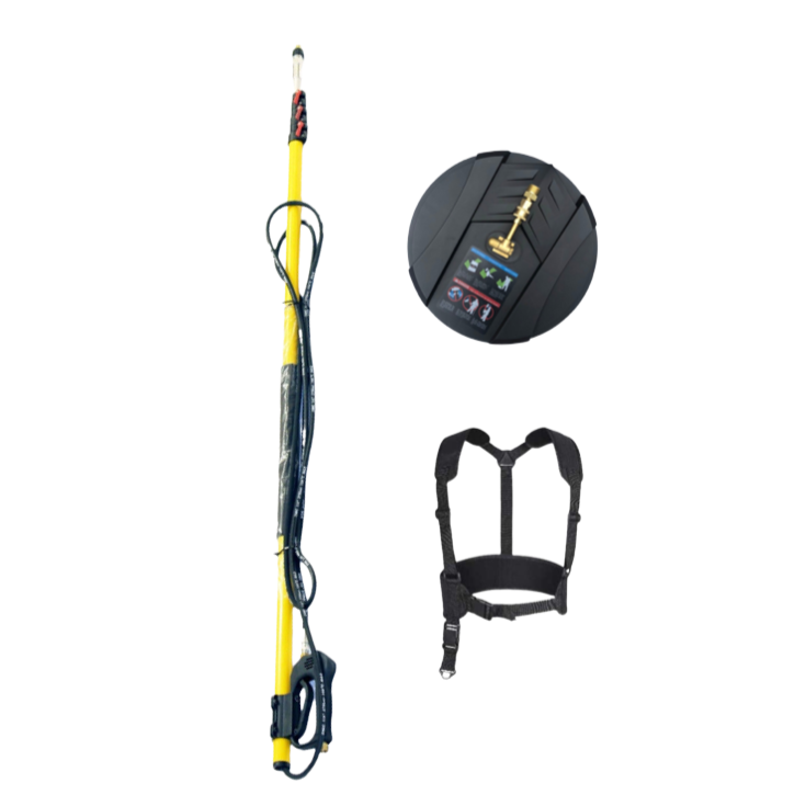 Teleskoplanze 2,1m bis 7,4m + Dachreiniger 350mm + Tragegurt Nilfisk MH MC Poseidon Neptune Booster KEW