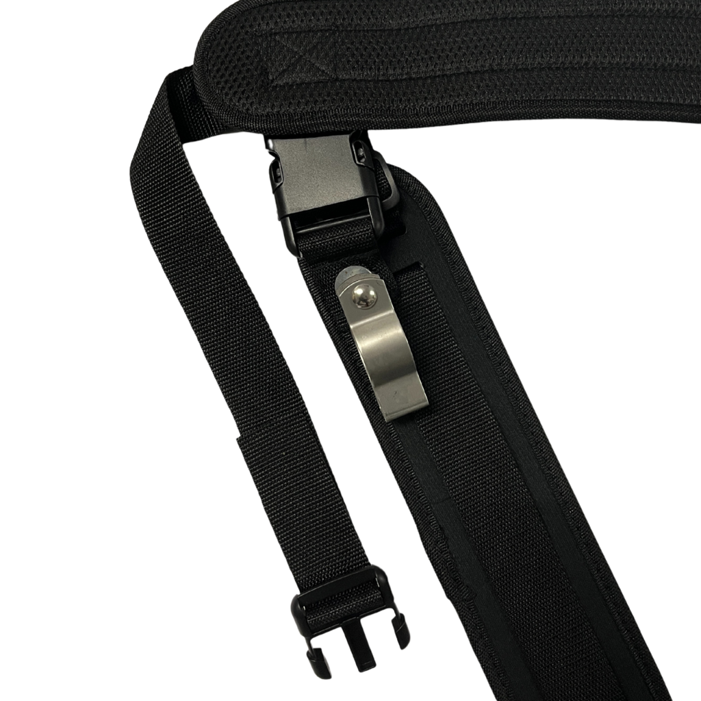 Adjustable carrying strap or holding strap for telescopic lance