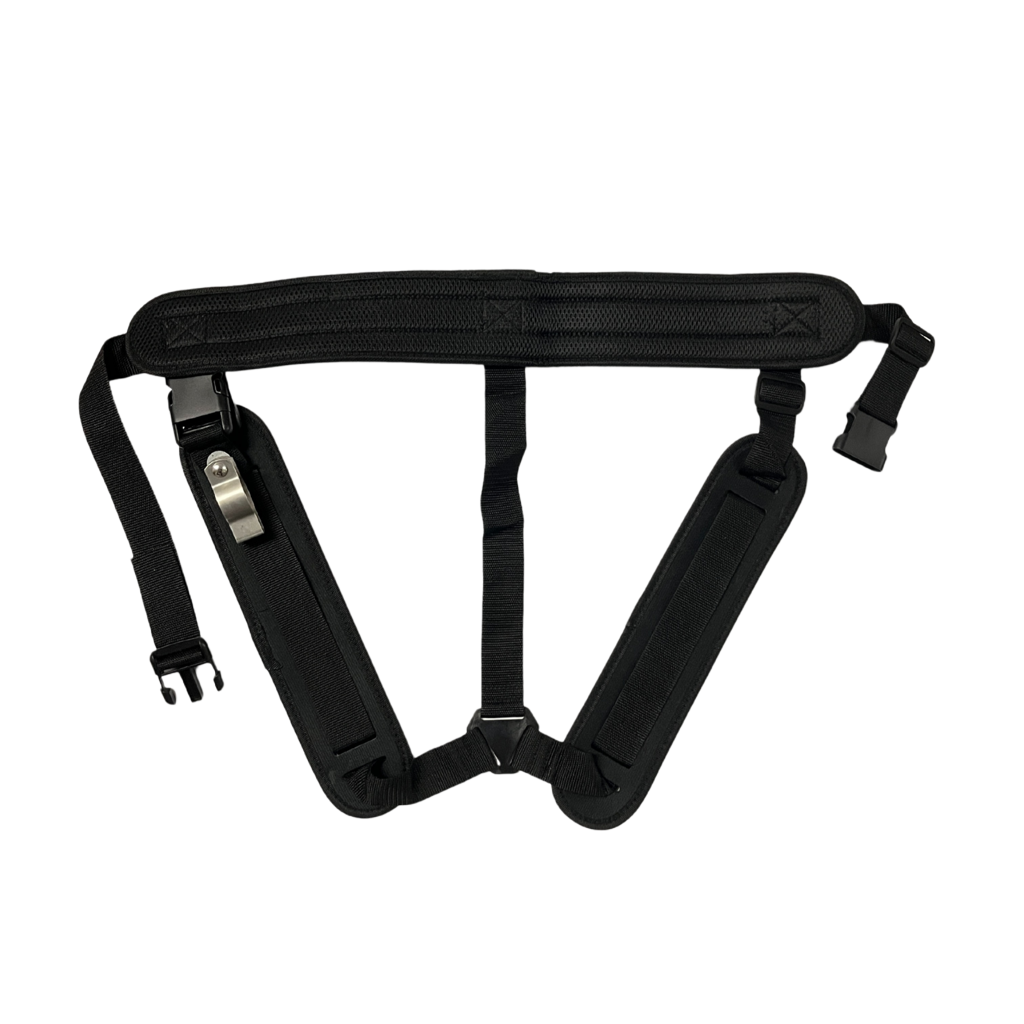 Adjustable carrying strap or holding strap for telescopic lance